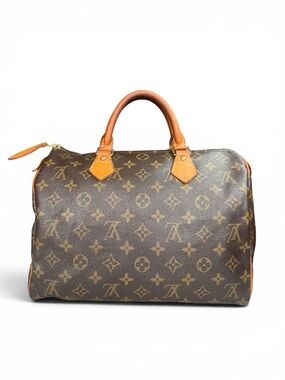 Louis Vuitton Monogram 30 Top-Handle Satchel - Brown/Tan